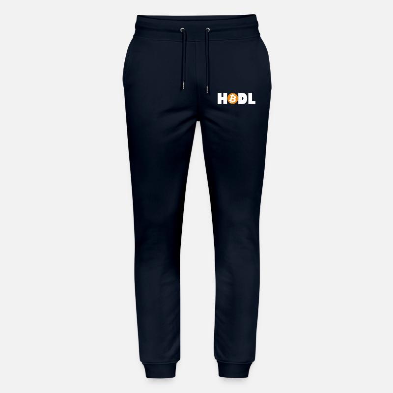 Bitcoin HODL Mode: Enabled - Stanley/Stella Mover Unisex Organic Jogging Trousers - navy