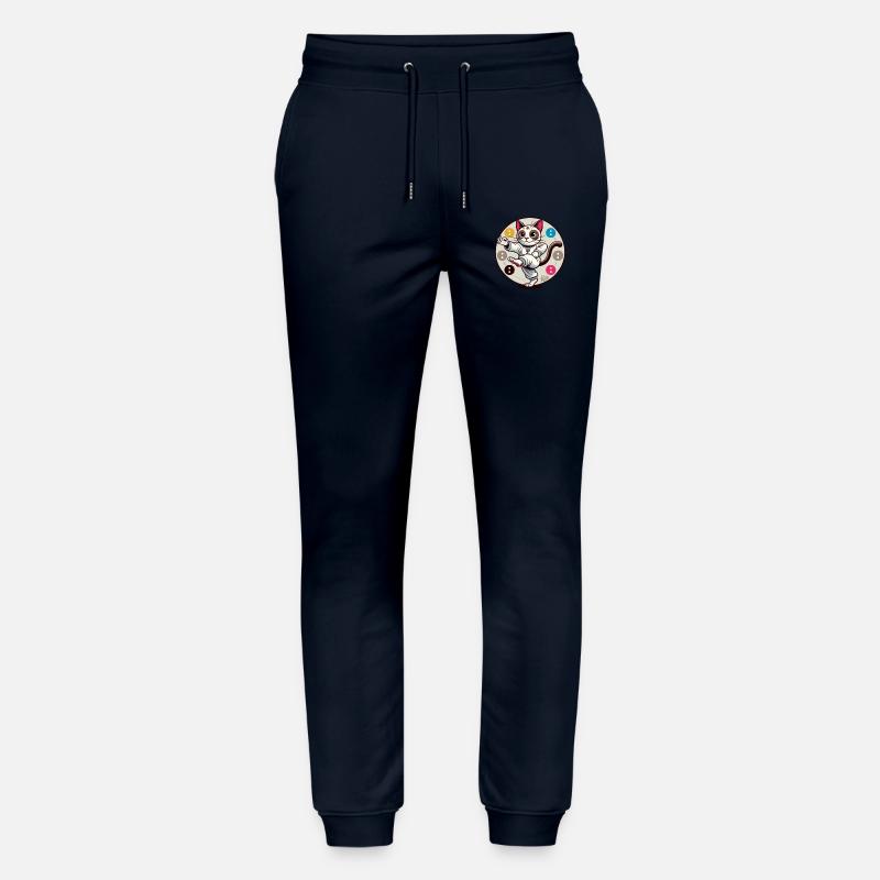 Thai-Chi-Meditation-Katze - Stanley/Stella Unisex Bio Jogginghose Mover  - Navy