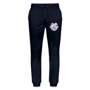funny face - Pantalon de jogging bio MOVER Stanley/Stella unisexe - marine - Devant - Marisol (170cm) & Nik (191cm)