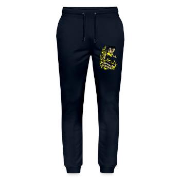 Asphalt-Brenner - Stanley/Stella Unisex Bio Jogginghose Mover  - Navy - Vorne - Marisol (170cm) & Nik (191cm)