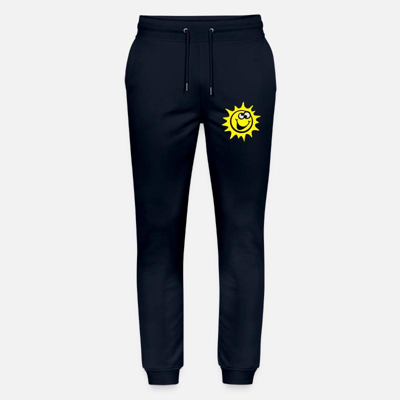 sonne 3c smiley / comic style - Stanley/Stella Unisex Bio Jogginghose Mover  - Navy
