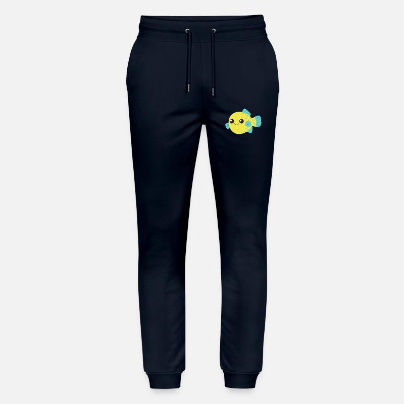 Poisson-globe, poisson mignon, océan, - Pantalon de jogging bio MOVER Stanley/Stella unisexe - marine
