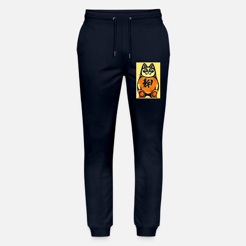 Maneki neko 4 - Stanley/Stella Unisex Bio Jogginghose Mover  - Navy