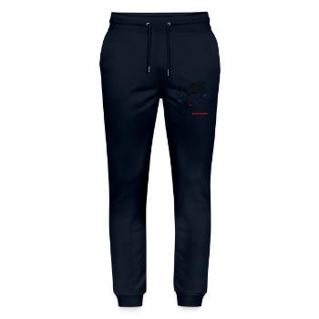 the best Mom, Muttertag - Stanley/Stella Unisex Bio Jogginghose Mover  - Navy - Vorne - Marisol (170cm) & Nik (191cm)
