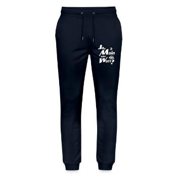 Ja Moin oder Watt? - Stanley/Stella Unisex Bio Jogginghose Mover  - Navy - Vorne - Marisol (170cm) & Nik (191cm)