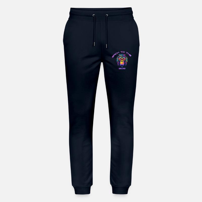 Psychedelischer Gorilla mit Sonnenbrille - Stanley/Stella Unisex Bio Jogginghose Mover  - Navy
