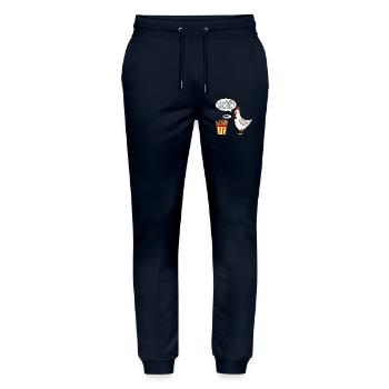 Un nouveau travail - Pantalon de jogging bio MOVER Stanley/Stella unisexe - marine - Devant - Marisol (170cm) & Nik (191cm)