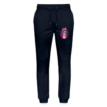 Vibrant Pop Art Comics Sister - Stanley/Stella Mover Unisex Organic Jogging Trousers - navy - Front - Marisol (170cm) & Nik (191cm)