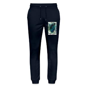 Tarotkarte „The World” - Stanley/Stella Unisex Bio Jogginghose Mover  - Navy - Vorne - Marisol (170cm) & Nik (191cm)