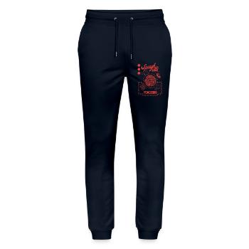 Spaghetti - Stanley/Stella Mover Unisex Organic Jogging Trousers - navy - Front - Marisol (170cm) & Nik (191cm)