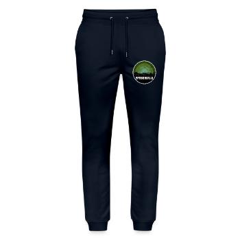 Spreewald Original Skyline - Stanley/Stella Mover Unisex Organic Jogging Trousers - navy - Front - Marisol (170cm) & Nik (191cm)