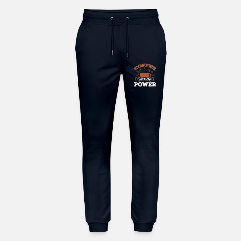 Coffee Give Me Power - Stanley/Stella Unisex Bio Jogginghose Mover  - Navy