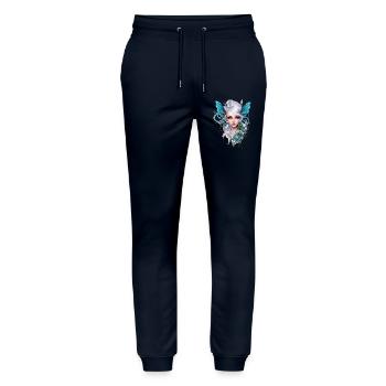 Fairy Creatures with Butterfly Ears – Fantasy - Stanley/Stella Mover Unisex Organic Jogging Trousers - navy - Front - Marisol (170cm) & Nik (191cm)