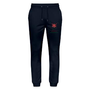 Weihnachten Familie - Stanley/Stella Unisex Bio Jogginghose Mover  - Navy - Vorne - Marisol (170cm) & Nik (191cm)