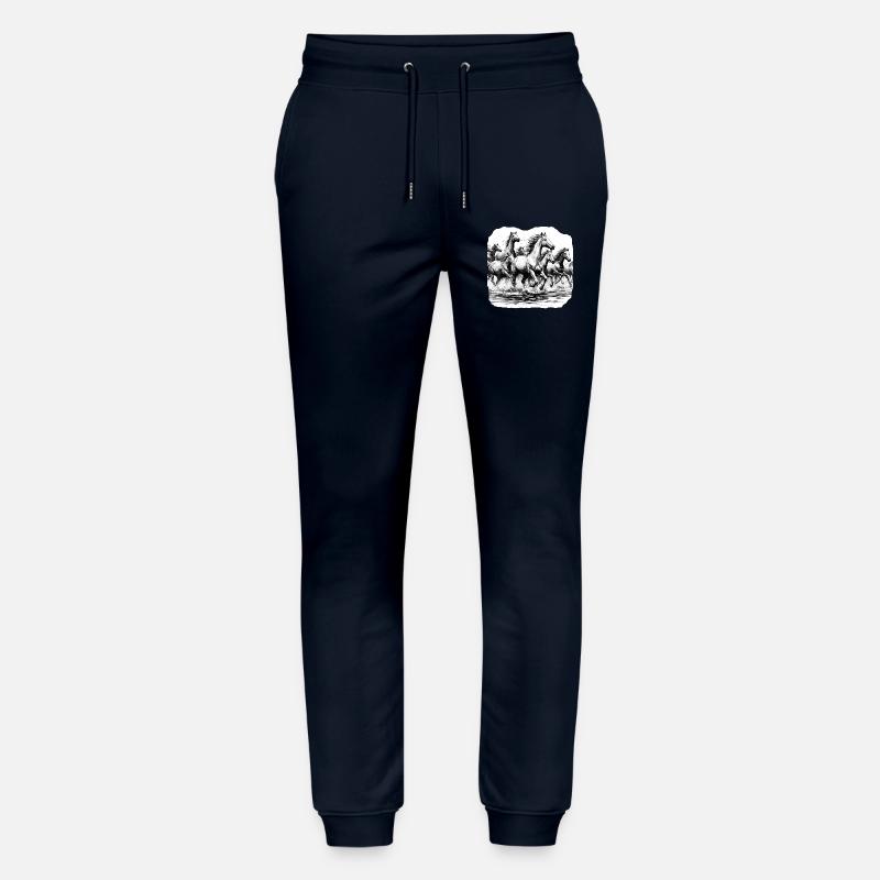 Pferde - Stanley/Stella Unisex Bio Jogginghose Mover  - Navy