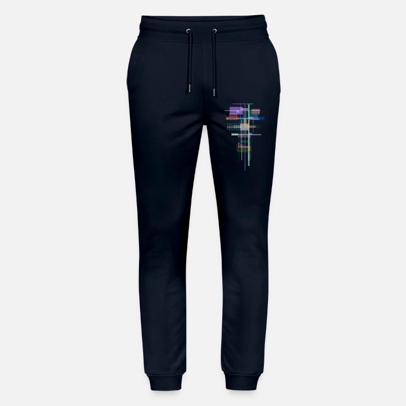 Motif Abstrait - Architecture de l’espace - Pantalon de jogging bio MOVER Stanley/Stella unisexe - marine