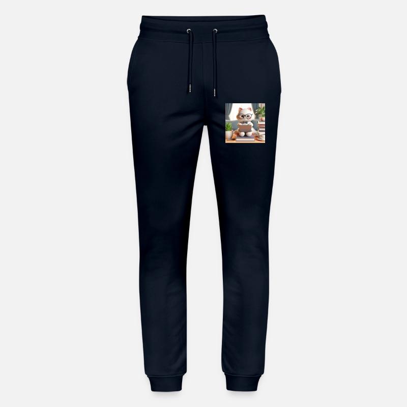 3D-Computer-Katze - Stanley/Stella Unisex Bio Jogginghose Mover  - Navy