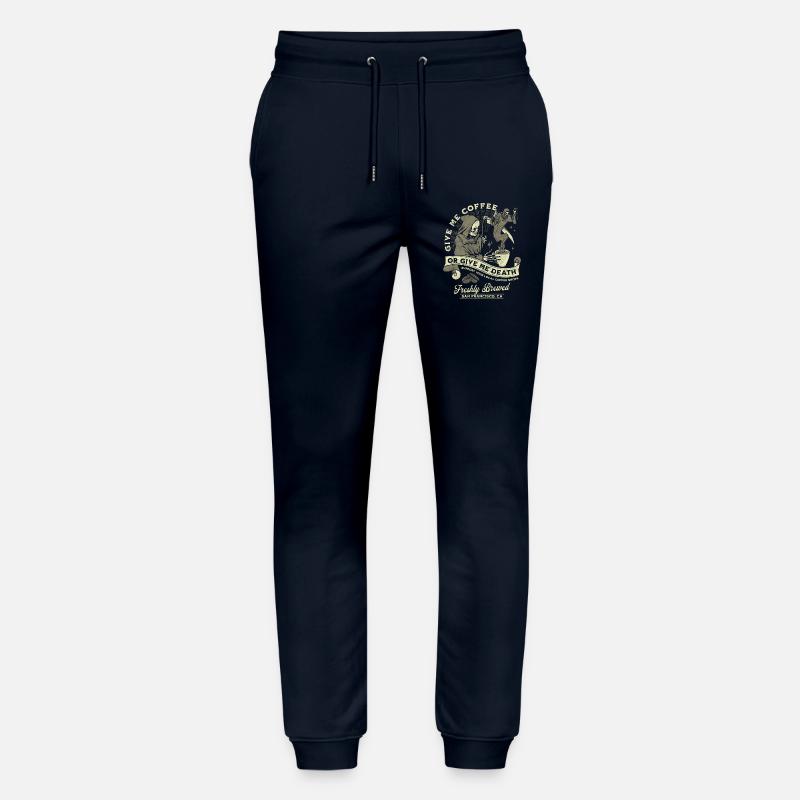 Kaffee oder Tod: Frisch Gebrüht - Stanley/Stella Unisex Bio Jogginghose Mover  - Navy