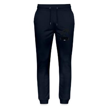 IBIZA – Bachelor Party under Palm Trees - Stanley/Stella Mover Unisex Organic Jogging Trousers - navy - Front - Marisol (170cm) & Nik (191cm)