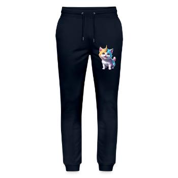 Unicorn Kitten - Stanley/Stella Unisex Bio Jogginghose Mover  - Navy - Vorne - Marisol (170cm) & Nik (191cm)