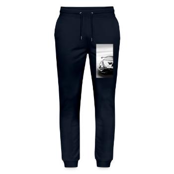 Futuristisches Automobil-Design - Stanley/Stella Unisex Bio Jogginghose Mover  - Navy - Vorne - Marisol (170cm) & Nik (191cm)