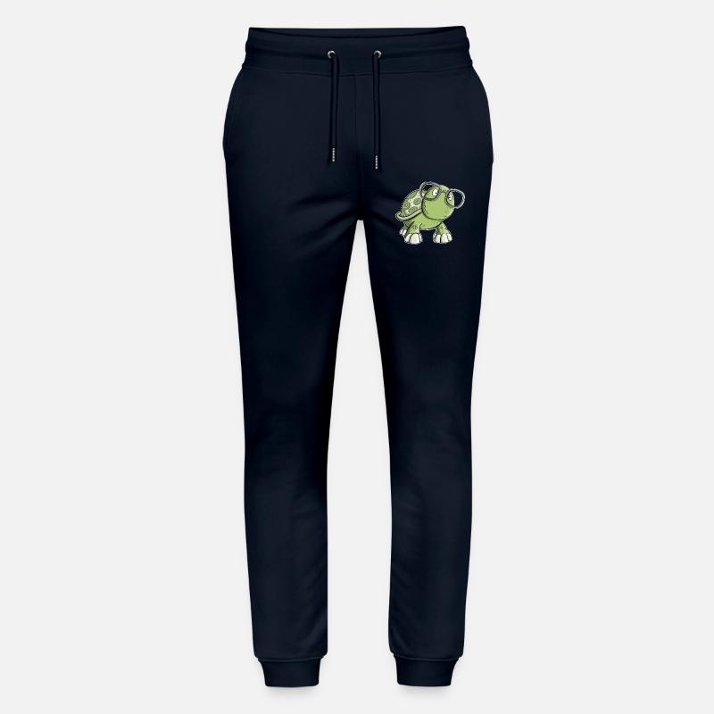 Schildkröte mit Brille - Stanley/Stella Unisex Bio Jogginghose Mover  - Navy