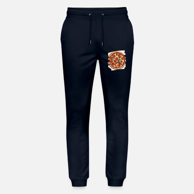 Pizza Retro - Stanley/Stella Unisex Bio Jogginghose Mover  - Navy