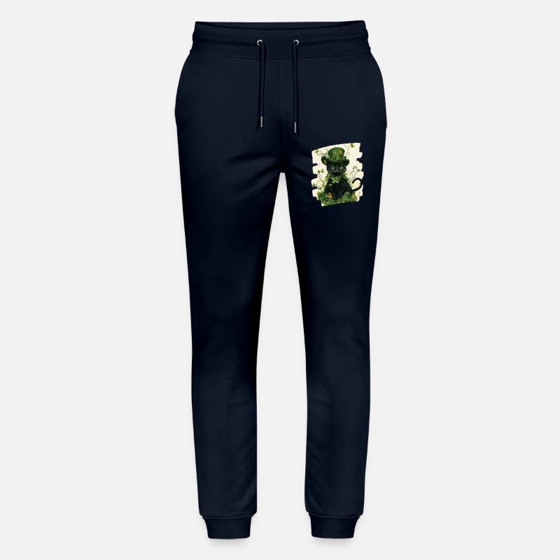 Chat de la Saint-Patrick - Pantalon de jogging bio MOVER Stanley/Stella unisexe - marine