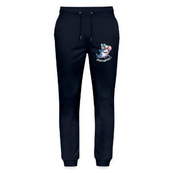 Jaw-some Celebration - Stanley/Stella Mover Unisex Organic Jogging Trousers - navy - Front - Marisol (170cm) & Nik (191cm)