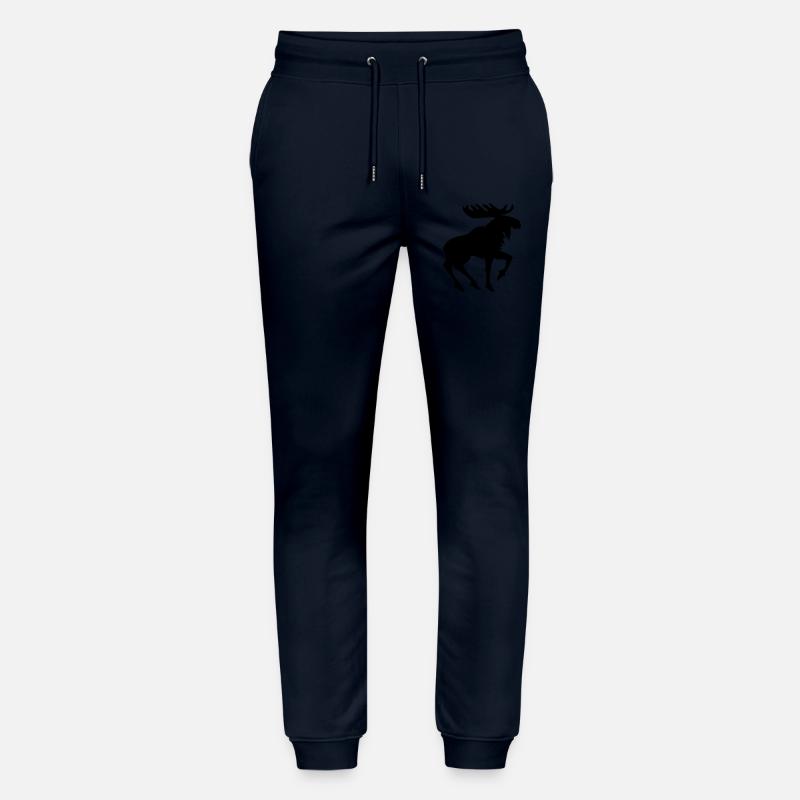Heraldischer Elch – Emblem im Schattenstil - Stanley/Stella Unisex Bio Jogginghose Mover  - Navy