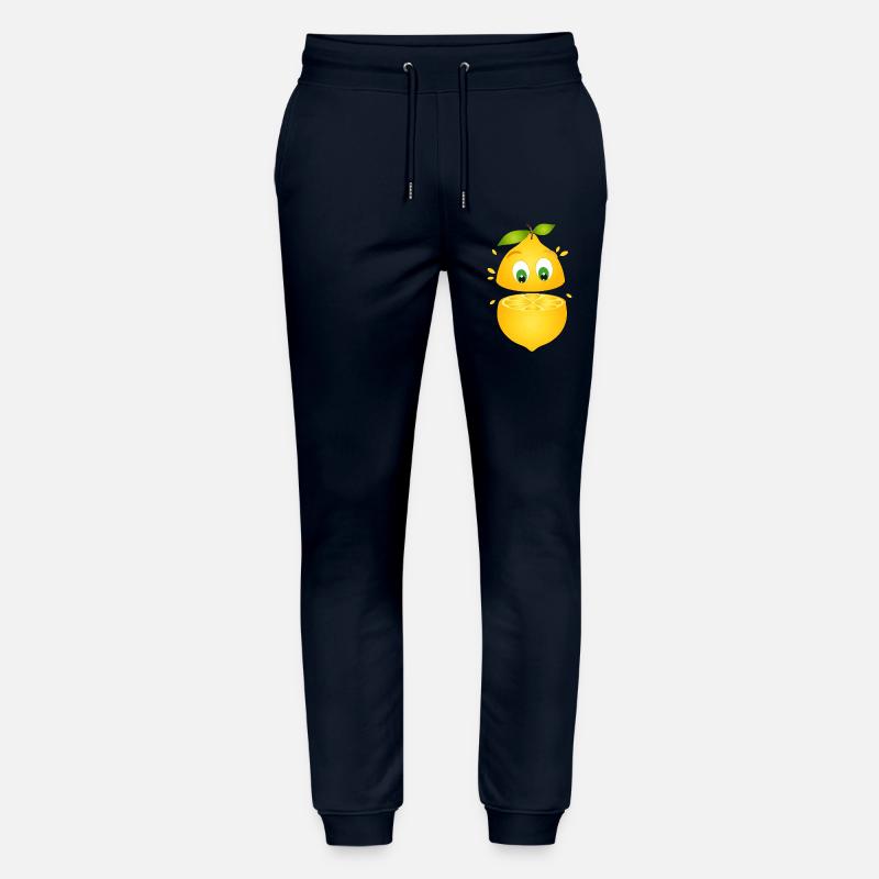 Überraschte Zitrone – Fruchtiger Comicspaß - Stanley/Stella Unisex Bio Jogginghose Mover  - Navy