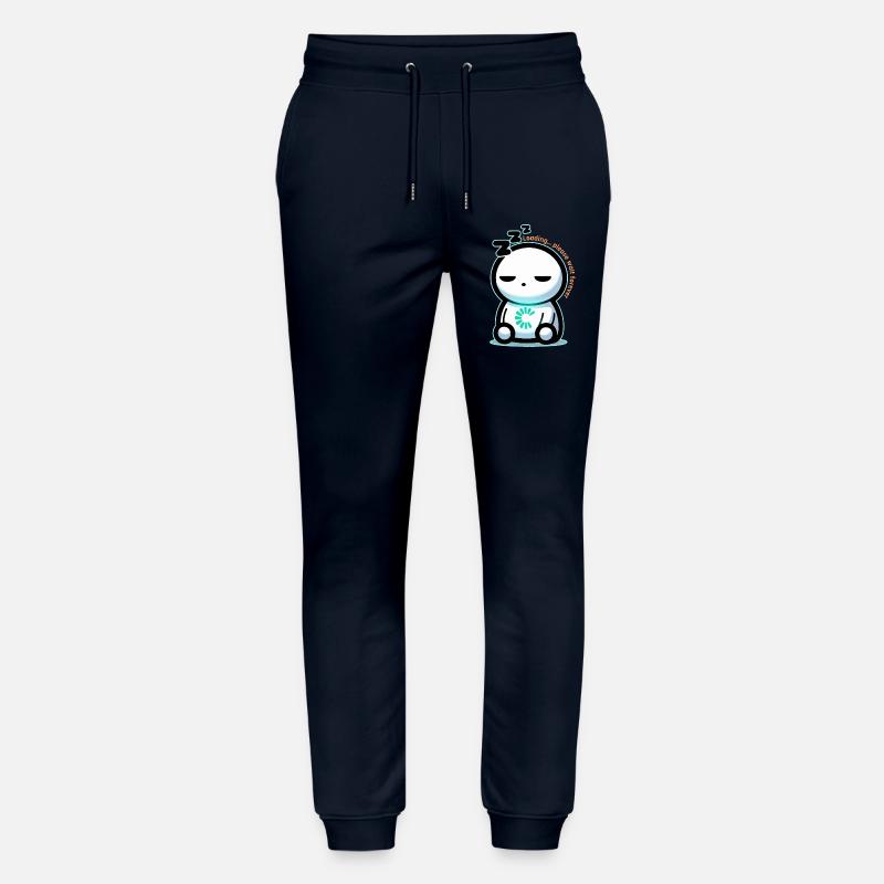 Forever Loading Sleepy Mascot - Stanley/Stella Mover Unisex Organic Jogging Trousers - navy