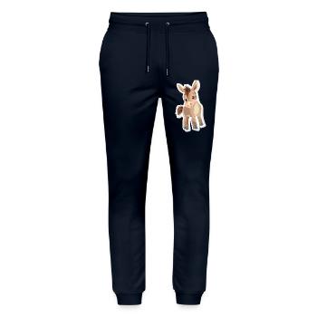 Esel - Stanley/Stella Unisex Bio Jogginghose Mover  - Navy - Vorne - Marisol (170cm) & Nik (191cm)
