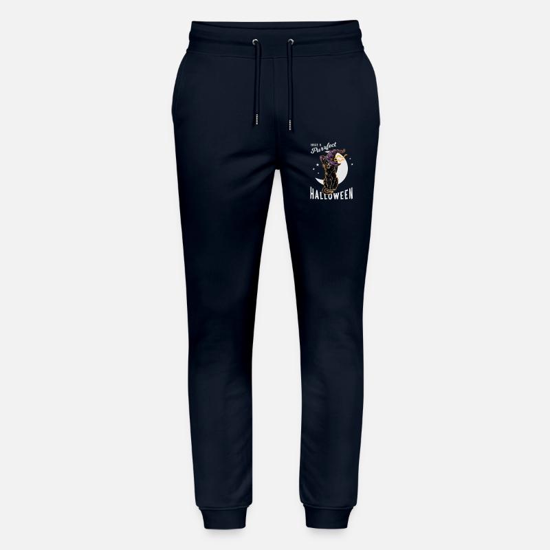 Halloween Katzen mit Hexenhut - Stanley/Stella Unisex Bio Jogginghose Mover  - Navy