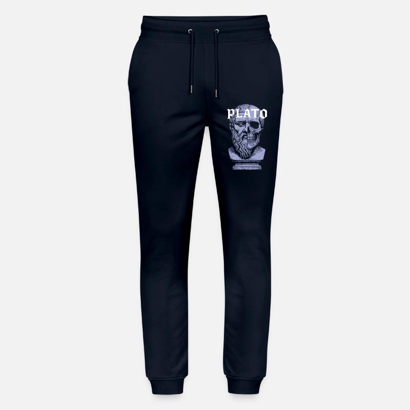 Platon Künstlerisches Schädeldesign - Stanley/Stella Unisex Bio Jogginghose Mover  - Navy