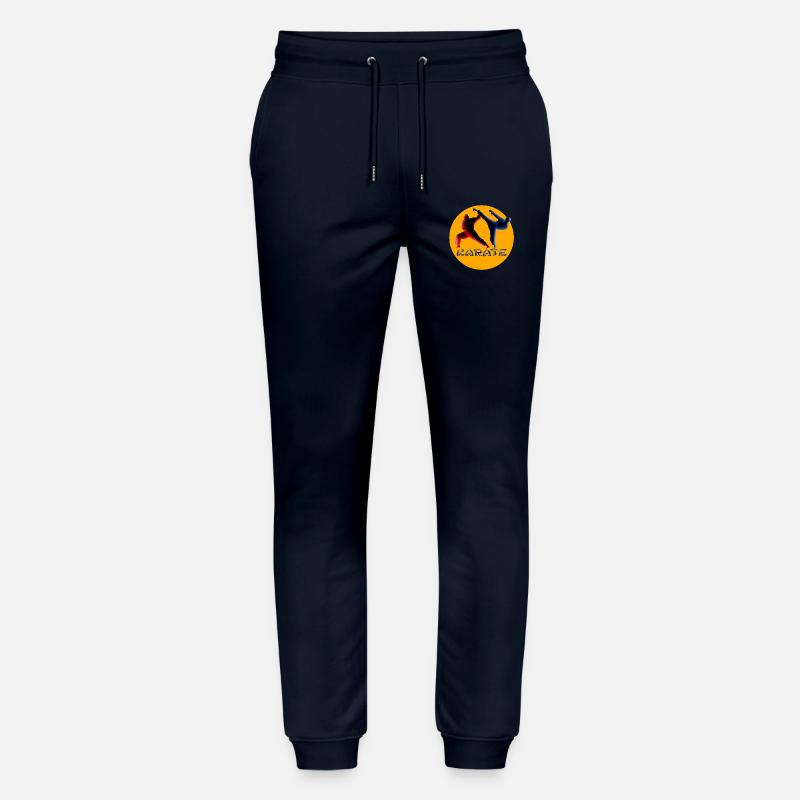 Kampfkunst Dynamik Karate Silhouette - Stanley/Stella Unisex Bio Jogginghose Mover  - Navy