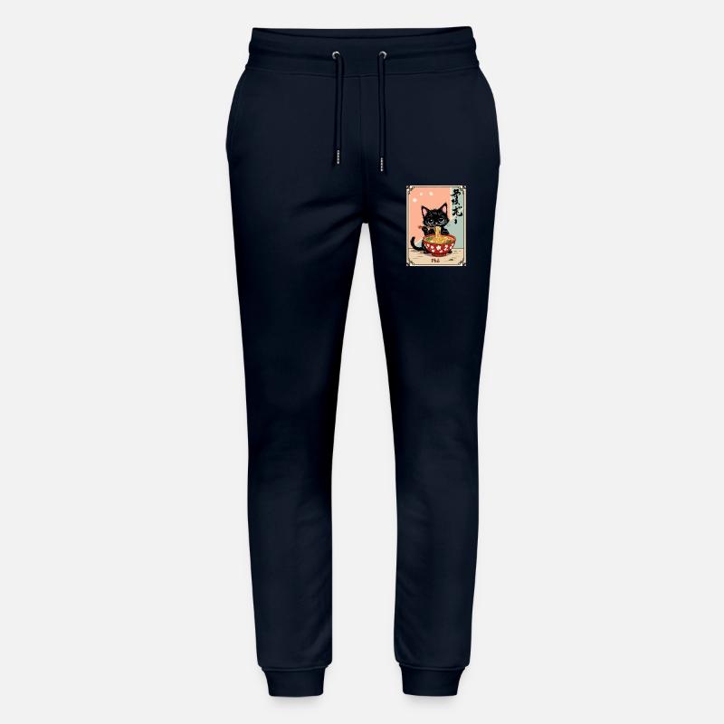 Kätzchen Pho Ramen Kunst - Stanley/Stella Unisex Bio Jogginghose Mover  - Navy