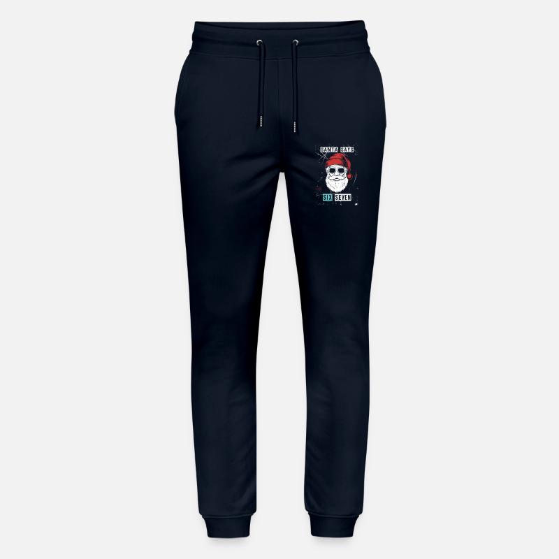 Santa sagt Six Seven - Stanley/Stella Unisex Bio Jogginghose Mover  - Navy