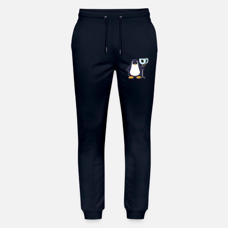 Pinguin Kaffee Tasse - Stanley/Stella Unisex Bio Jogginghose Mover  - Navy