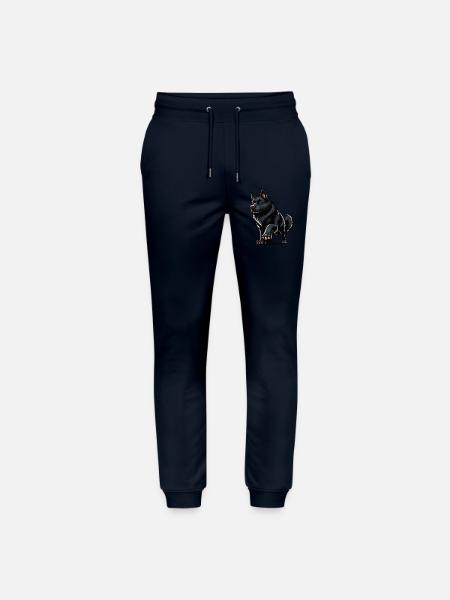 Black German Shepherd German Shepherd Owner - Stanley/Stella Mover Unisex Organic Jogging Trousers - navy