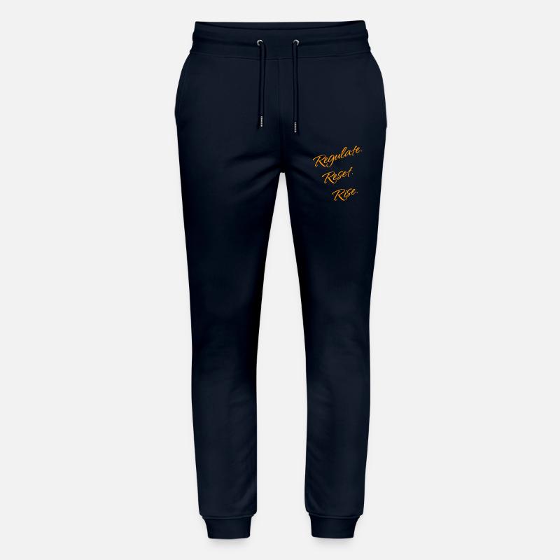 Régulez. Réinitialiser. Lève-toi. – Système nerveux - Pantalon de jogging bio MOVER Stanley/Stella unisexe - marine
