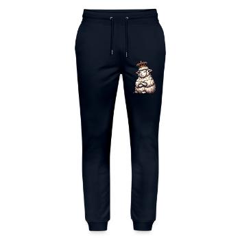 Sheep Sheep Shepherd Sheep Keeper Ram - Stanley/Stella Mover Unisex Organic Jogging Trousers - navy - Front - Marisol (170cm) & Nik (191cm)