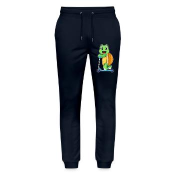 Scooter tortue - Pantalon de jogging bio MOVER Stanley/Stella unisexe - marine - Devant - Marisol (170cm) & Nik (191cm)