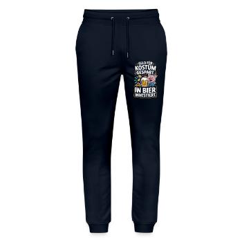 Karneval Geld Für Kostüm Gespart Bier Saufen Party - Stanley/Stella Unisex Bio Jogginghose Mover  - Navy - Vorne - Marisol (170cm) & Nik (191cm)