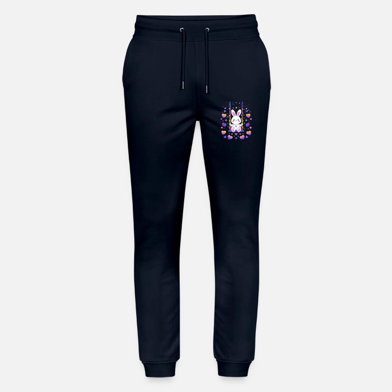Hasen-Swing mit Herzen - Stanley/Stella Unisex Bio Jogginghose Mover  - Navy