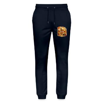 Spaniens Kulturerbe-Kollege - Stanley/Stella Unisex Bio Jogginghose Mover  - Navy - Vorne - Marisol (170cm) & Nik (191cm)