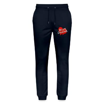 best Grandma - Stanley/Stella Mover Unisex Organic Jogging Trousers - navy - Front - Marisol (170cm) & Nik (191cm)