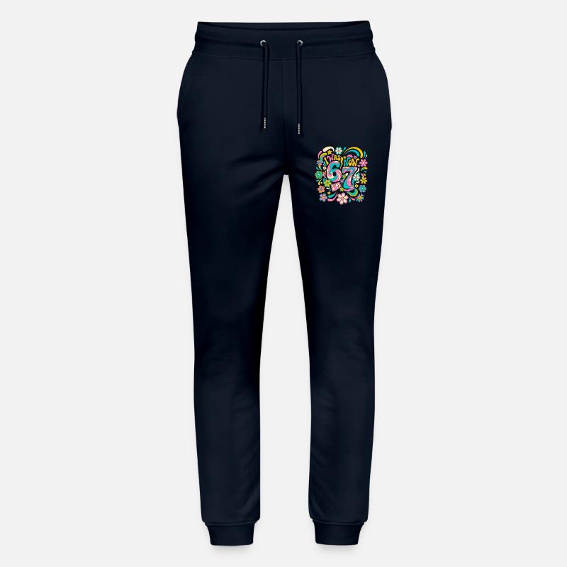 Six Seven Meme 6-7 - Stanley/Stella Unisex Bio Jogginghose Mover  - Navy
