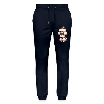 Poodle Poodle Owner Poodle Lover Poodle Dog - Stanley/Stella Mover Unisex Organic Jogging Trousers - navy - Front - Marisol (170cm) & Nik (191cm)