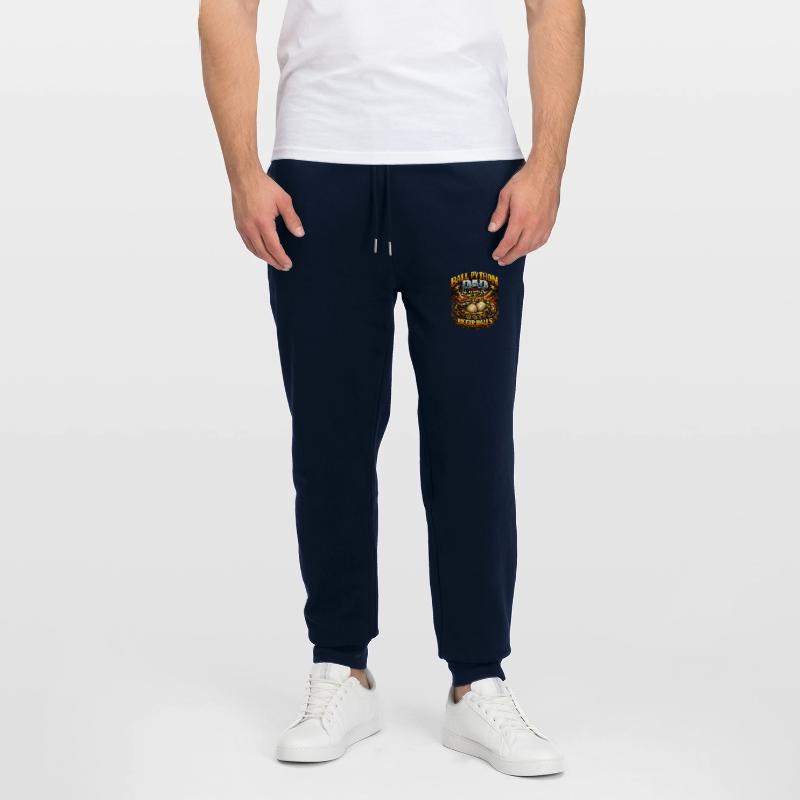 Ball Python Dad Bigger Eggs King Python Owner Stanley/Stella Mover Unisex Organic Jogging Trousers